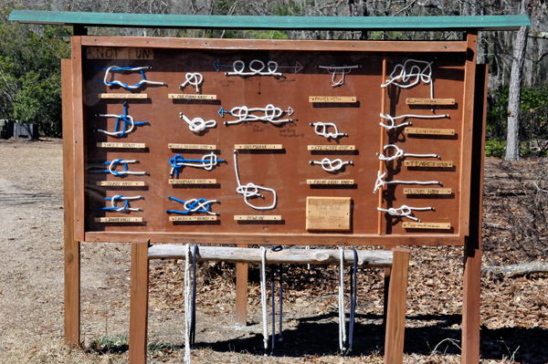 knot tying board
